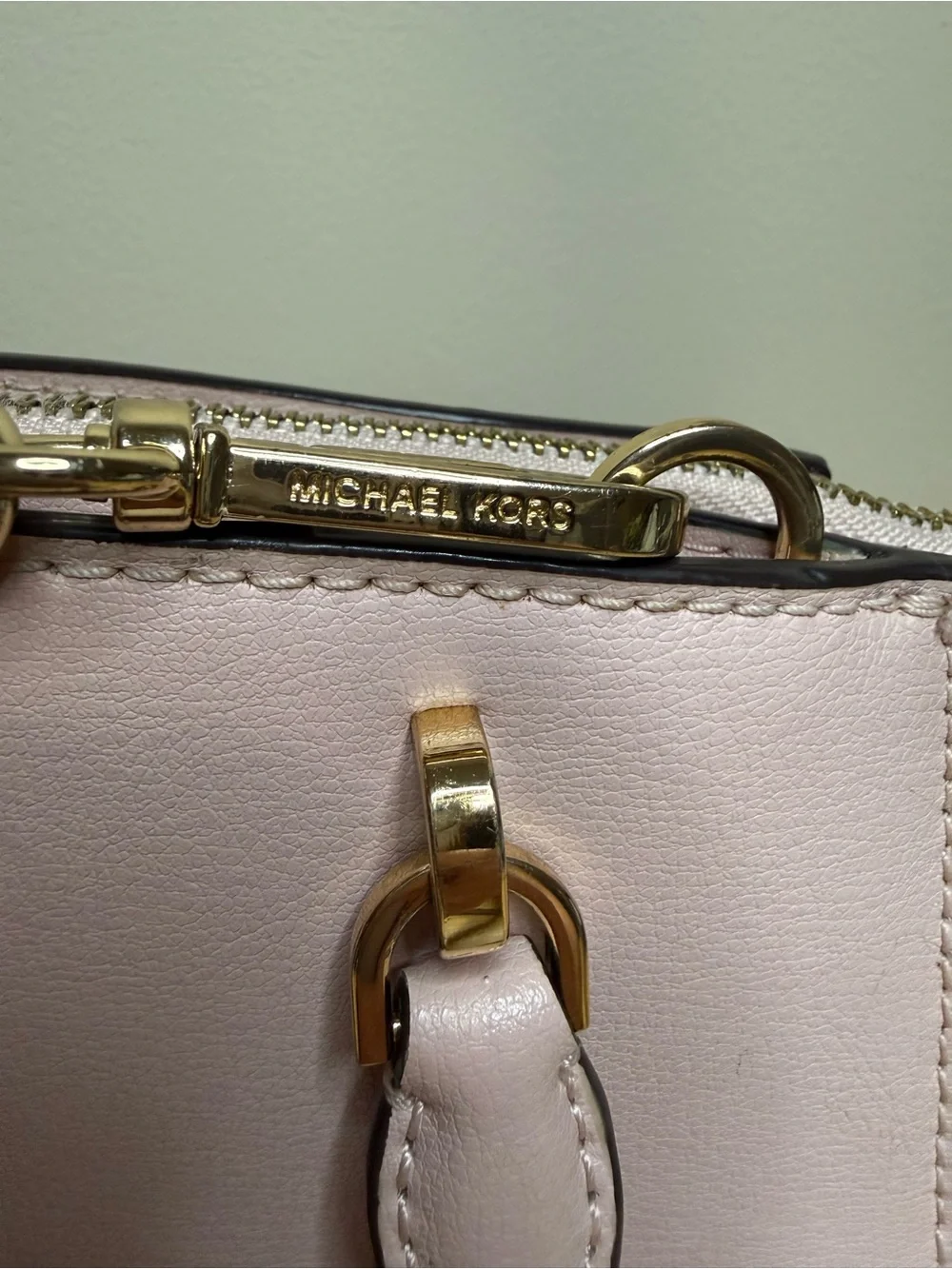 Michael Kors Ellis Small Leather Satchel Blush Pink EUC $298